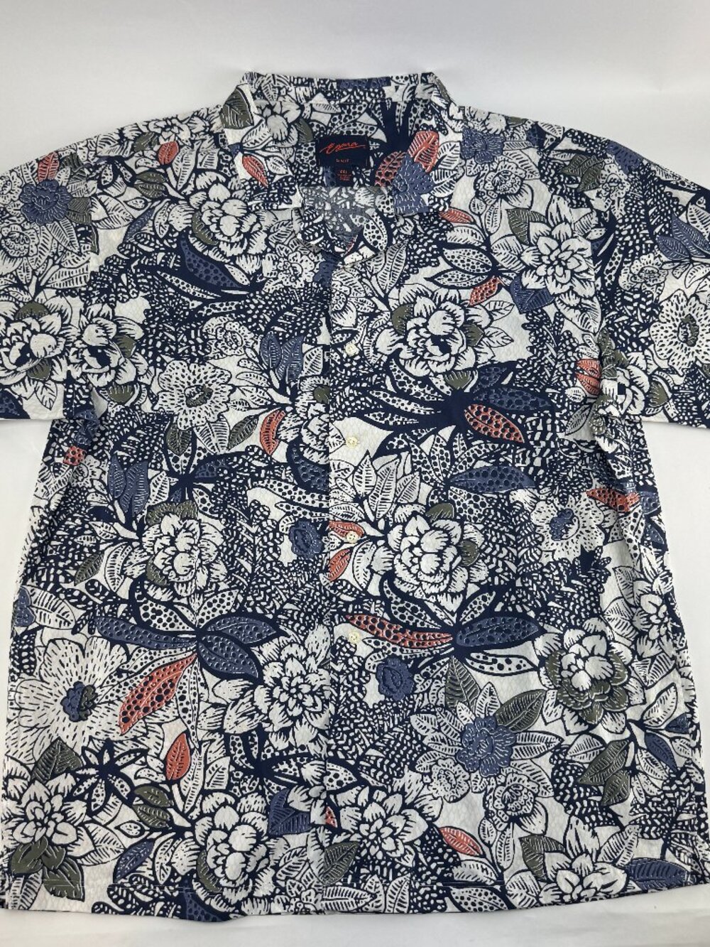Egara Hawaiian Camp Shirt Floral Men's Size XXL Slim